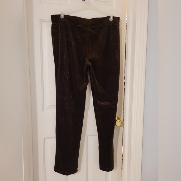 Lauren Ralph Lauren Brown Velour Tracksuit Women's Size Large - Picture 6 of 14